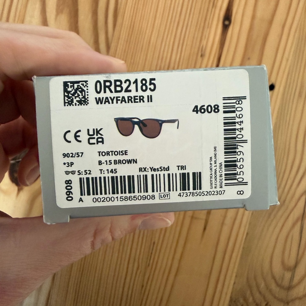 Rayban Polarized Wayfarer II Tortoise Brown - Picture 3 of 13
